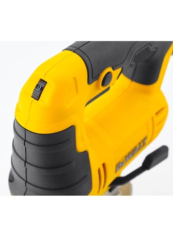 DEWALT 650W Corded Electric Plastic D-Handle Jig Saw Yellow and Black 23.2 x 8.7 x 27.5 cm DWE349-B5 - Image 5